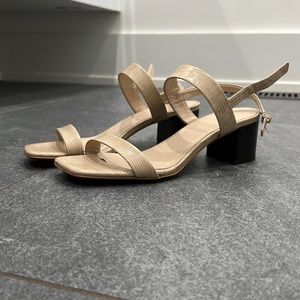 Everlane Nude Block Heel Sandals Size 9